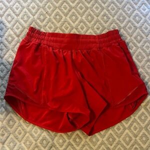 Lululemon Hotty Hot Short II in Dark Red